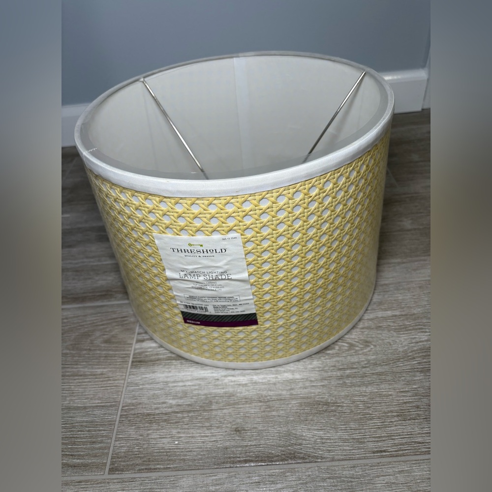 Threshold Woven Yellow Lamp Shade
